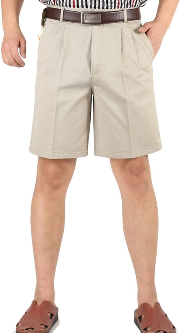 Men'S Classic Weekend Oxford Pleated Front Golf Shorts