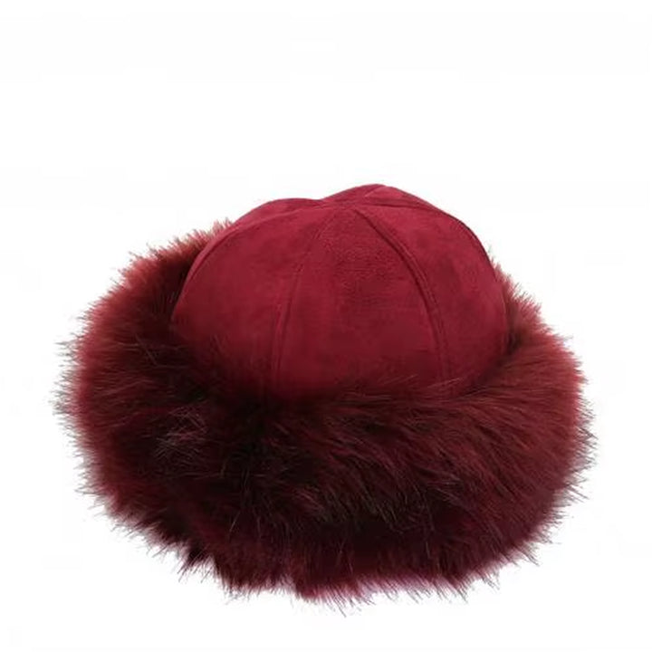 Thicken Warm Russian Winter Ski Hat Men Women Winter Faux Fur Suede Fluffy Beanie Fashion Ear Protector Snow Cap