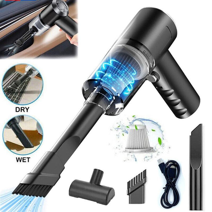 Cordless Portable Mini Car Vacuum Cleaner with Strong Suction for Wet&Dry Cleaning