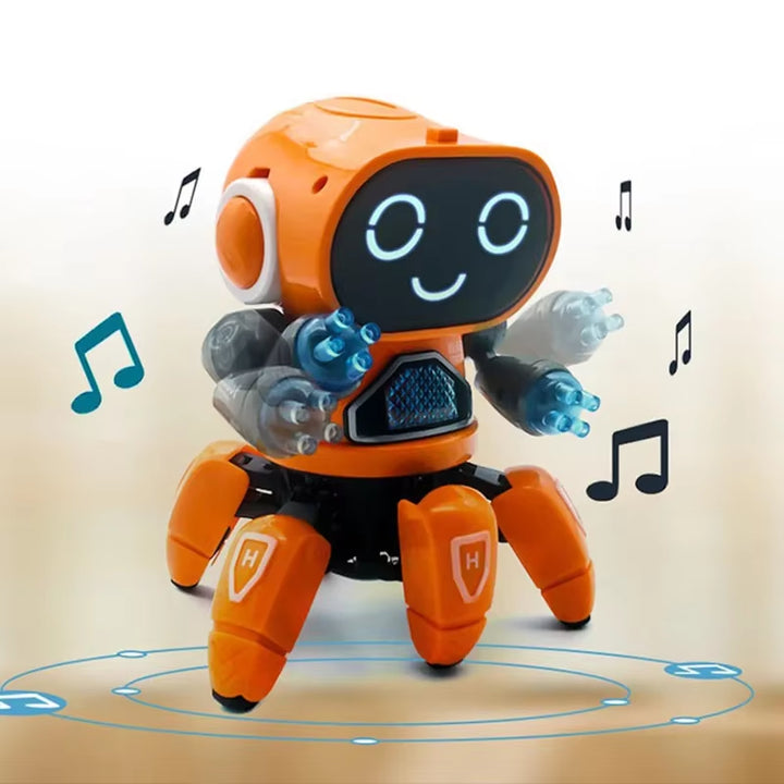 Kids Dance Robots Music LED 6 Claws Octopus Robot Birthday Gift Toys for Children Early Education Baby Toy Boys Girls