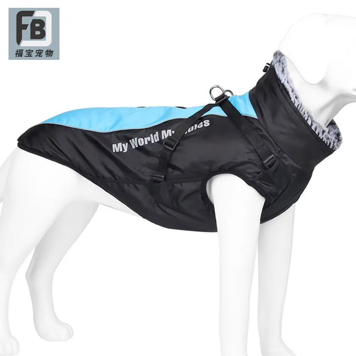 New Winter Pet Clothes, Waterproof and Reflective Big Dog Jacket, Warm Dog Jacket, Pet Clothing.