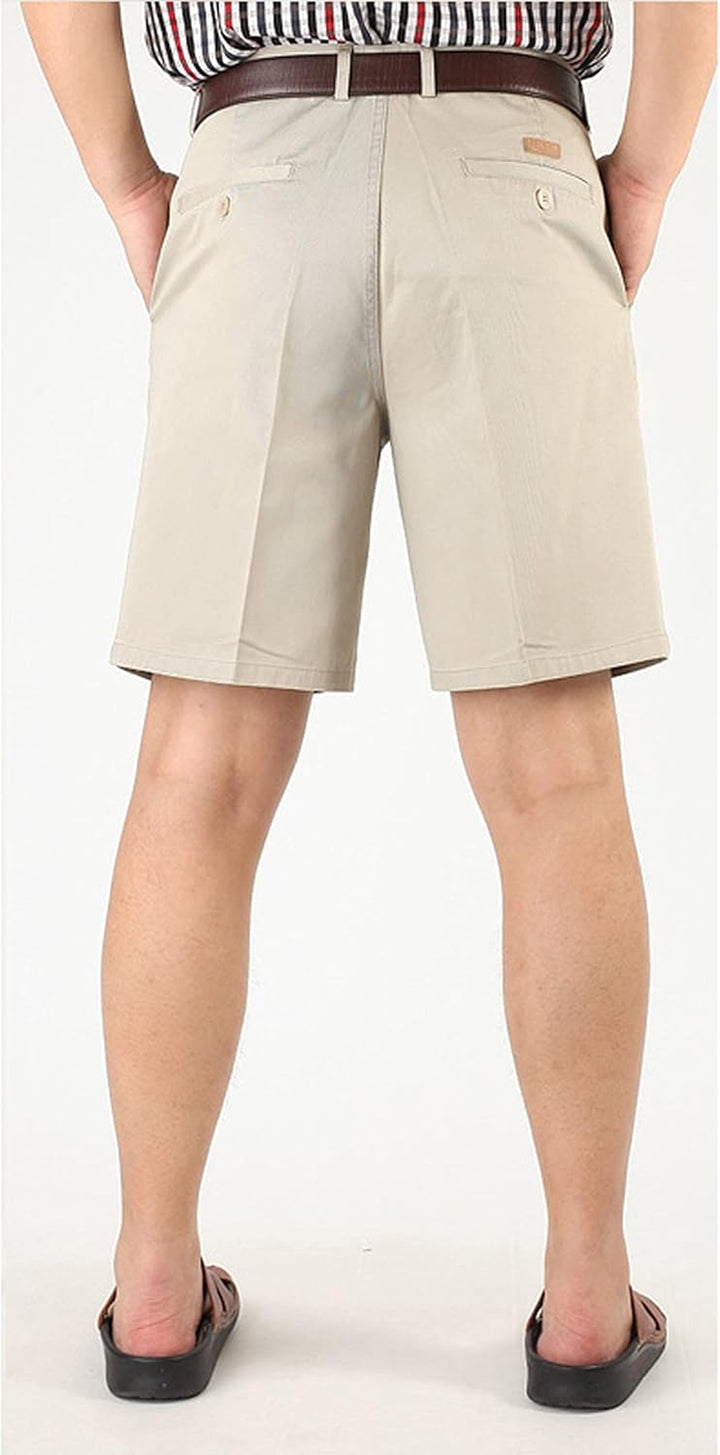 Men'S Classic Weekend Oxford Pleated Front Golf Shorts