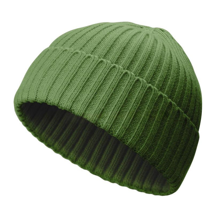 Mini Fisherman Short Beanie Hat Ribbed Docker Winter Warm Knitted Skull Cap Cuff