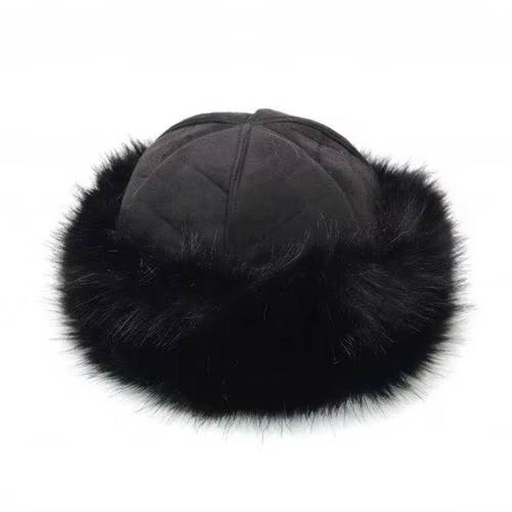 Thicken Warm Russian Winter Ski Hat Men Women Winter Faux Fur Suede Fluffy Beanie Fashion Ear Protector Snow Cap