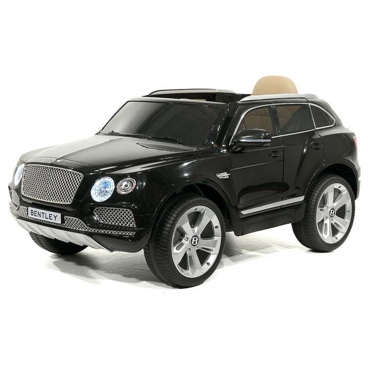 Bentley Bentayga 12V Power Children Ride-On Car Truck with R/C Parental Remote + MP3 USB Music Player + Leather Seat + LED Lights